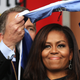 First lady Michelle Obama is presented with an honorary doctorate of humane letters by James Milliken, the chancellor of the City University of New York, at City College in New York City on June 3, 2016.
Spencer Platt/Getty Images